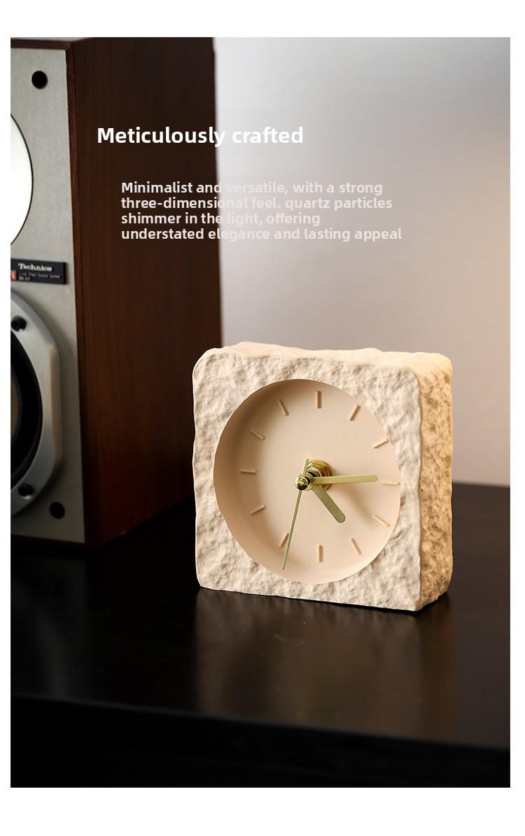 Nordic desktop ornament home decoration modern minimalist creative silent clock living room quartz clock