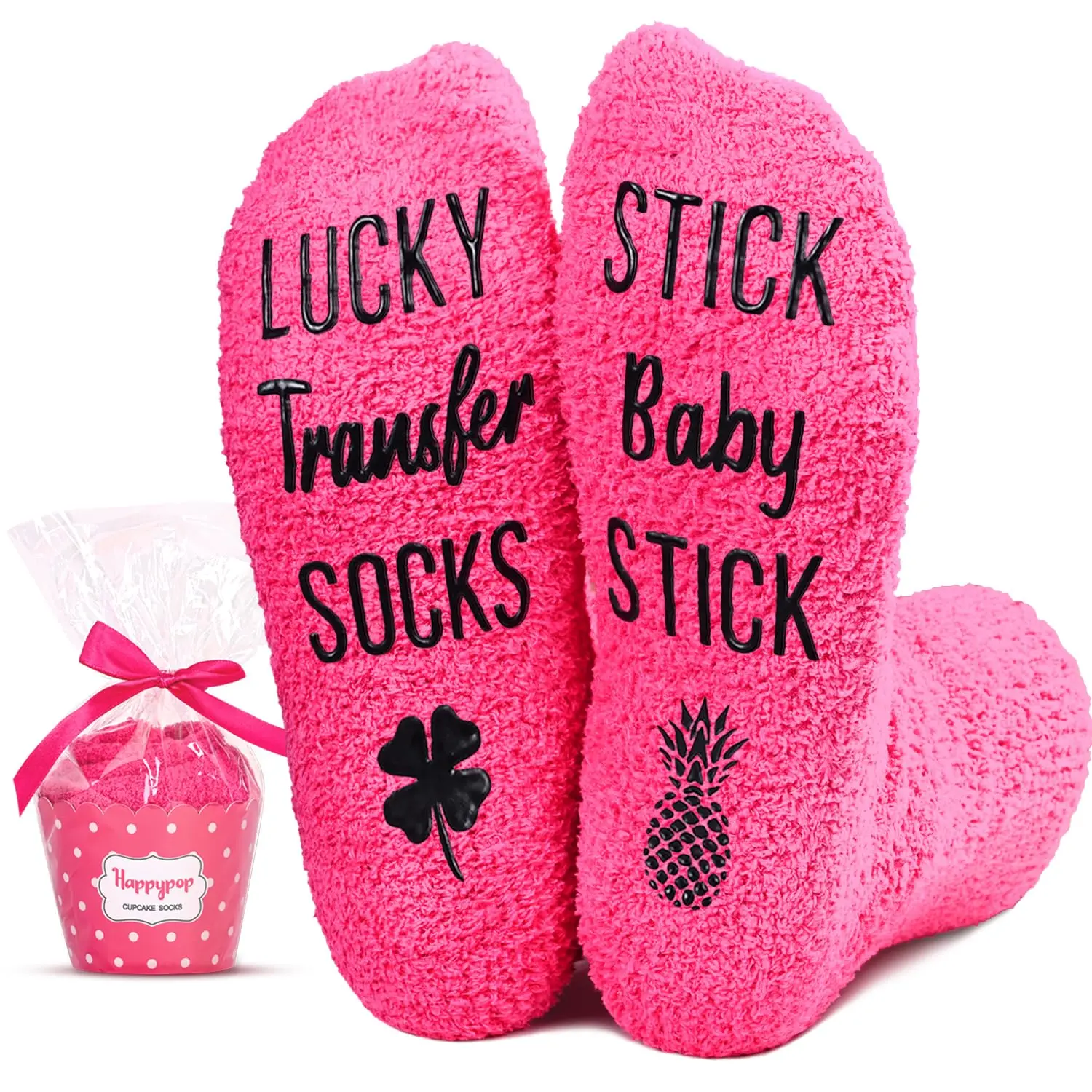 HAPPYPOP Ivf Fertility Infertility Gifts for Women, Ivf Egg Lucky Socks, Embryo Transfer Gifts Egg Retrieval Socks