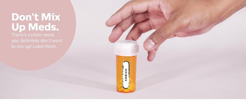 Waterproof Labels for Bottles and Containers-72 Custom Stickers, All-Purpose, Personalizable, Dishwasher, Freezer and Microwave Safe, BPA-Free