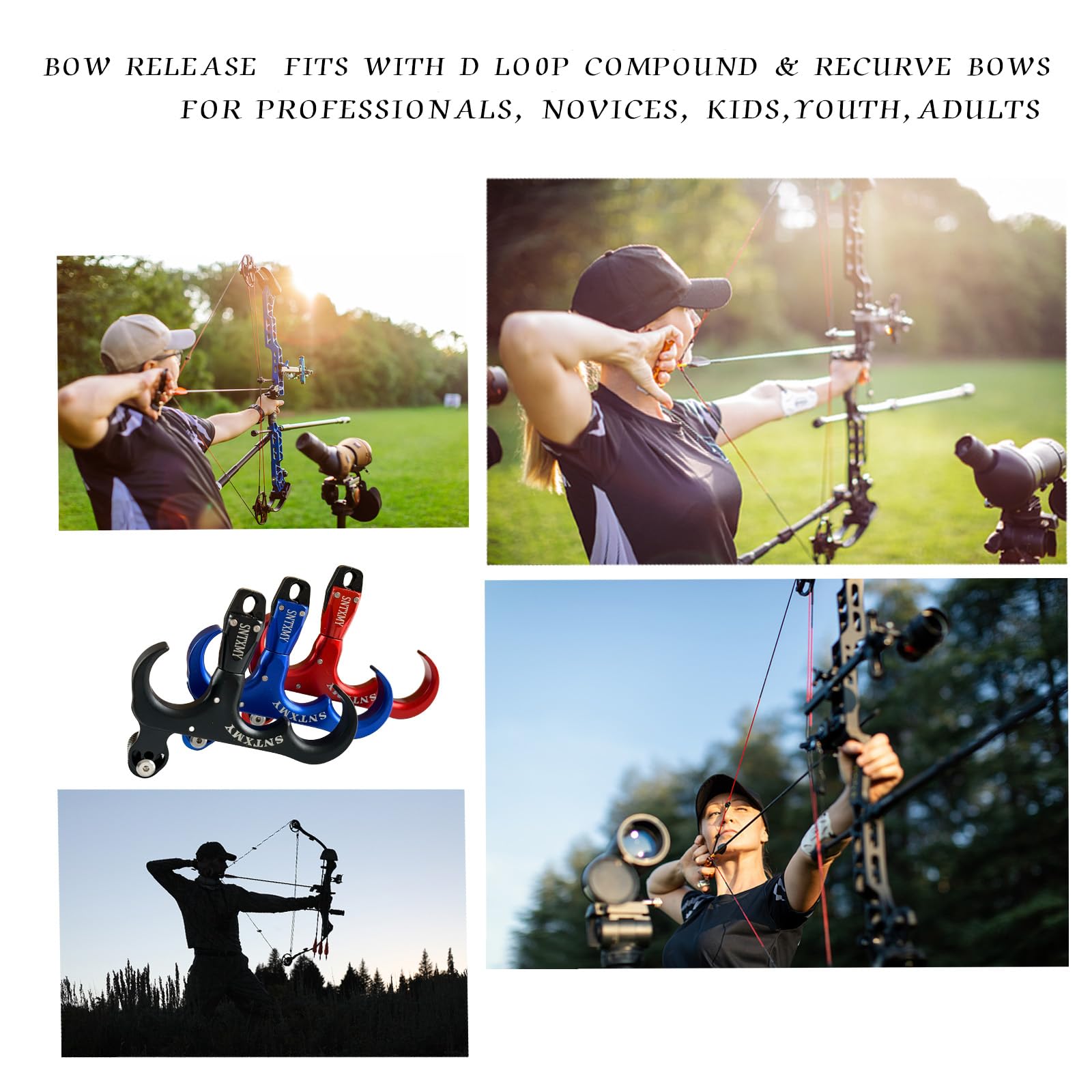 360 ° Rotatable Compound Bow Release | Durable Aluminum & Accurate Trigger 360 ° Rotatable Compound Bow Release | Durable Aluminum & Accurate Trigger