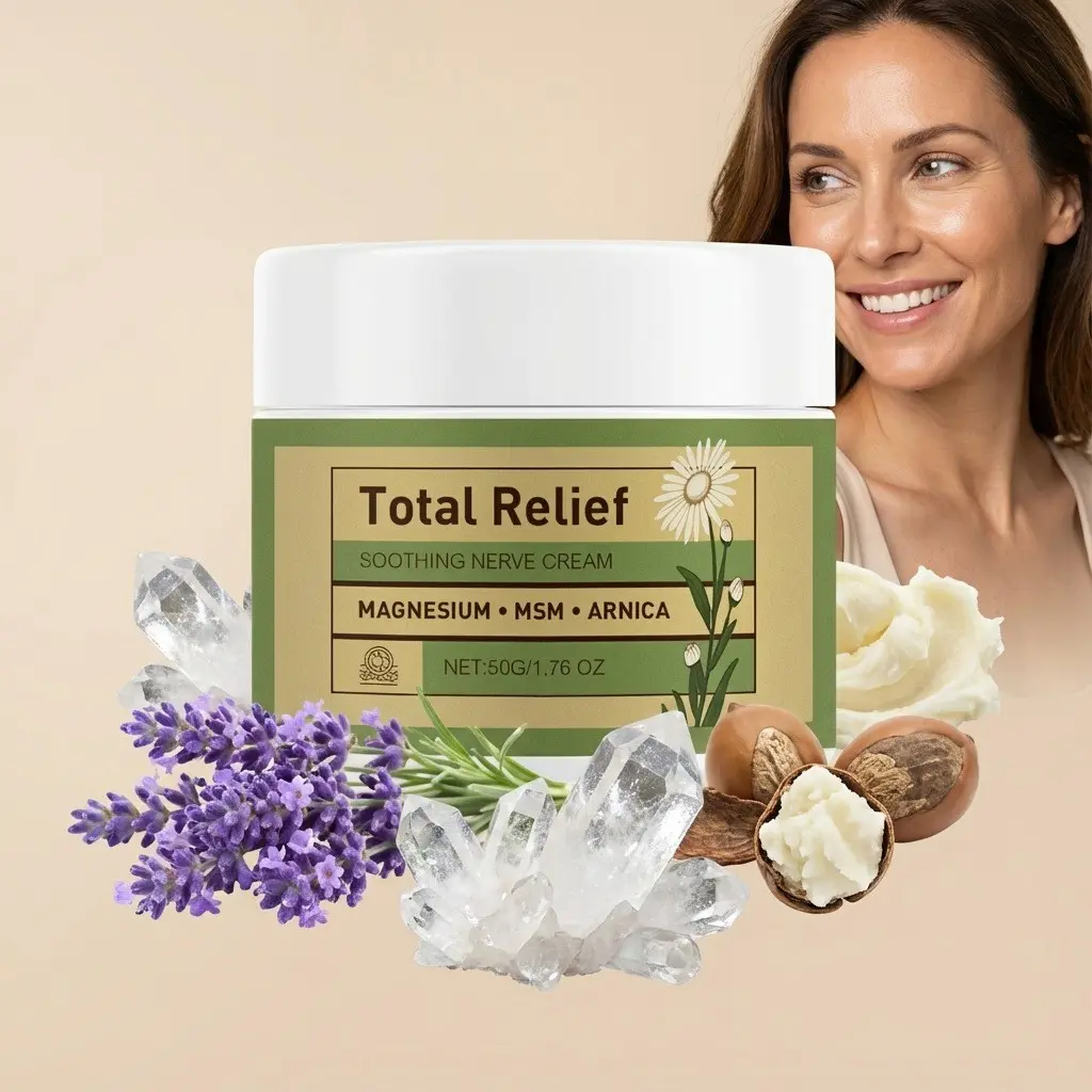 Magnesium Soothing Cream Natural Plant Extract Nourishing Body Lotion For Muscle Relaxation Deep Moisturizing Skin Care Massage Cream 50g