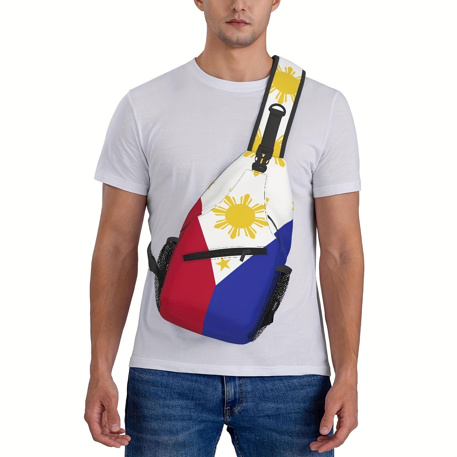 Crossbody Chest  Hiking Flag Of The Philippines Shoulder  Folding Large Capacity Fashion Durable Can Be Used For Shopping, Work, Leisure Travel Beach  Fishing  Travel Accessories Must Have  For School Back Christmas Gifts bag backpack
