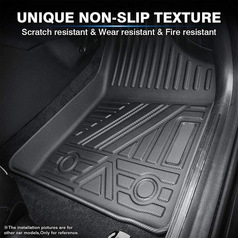 Canvcle All Weather Floor Mats & Cargo Liner for Elantra & Elantra N 2021-2025 Gas Model Heavy Duty TPE Anti-Slip Scratch Resistant Car Accessories Eco-Friendly & Durable