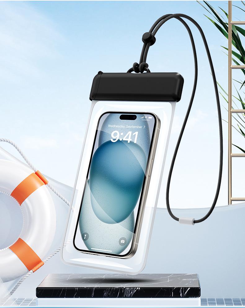 Mobile phone waterproof bag, touch screen diving cover, swimming takeaway rider special hot spring dust bag, waterproof mobile phone cover