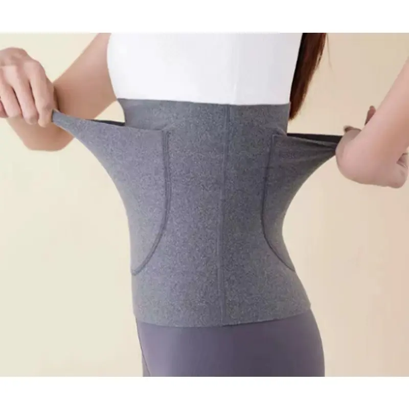 Double pocket waist protection German velvet warm shaping abdominal belt, autumn and winter cold protection stomach warm abdominal belt