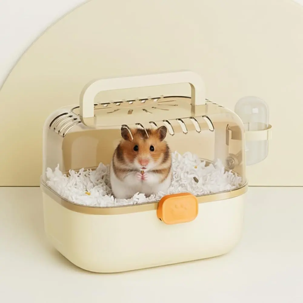 Portable Hamster Carrier, Anti-Escape Small Pet Travel Box, Compact Handheld Pet Transport Case, Ideal for Small Animals