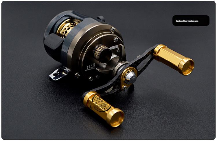 JH/DX/AKS/JKS BFS Ultralight Baitcasting Reel High-Speed 7.0:1 Gear Ratio Magnetic Brake for Trout Bass Compact Durable Fishing Rod Equipment Loudest Ding circle fishing