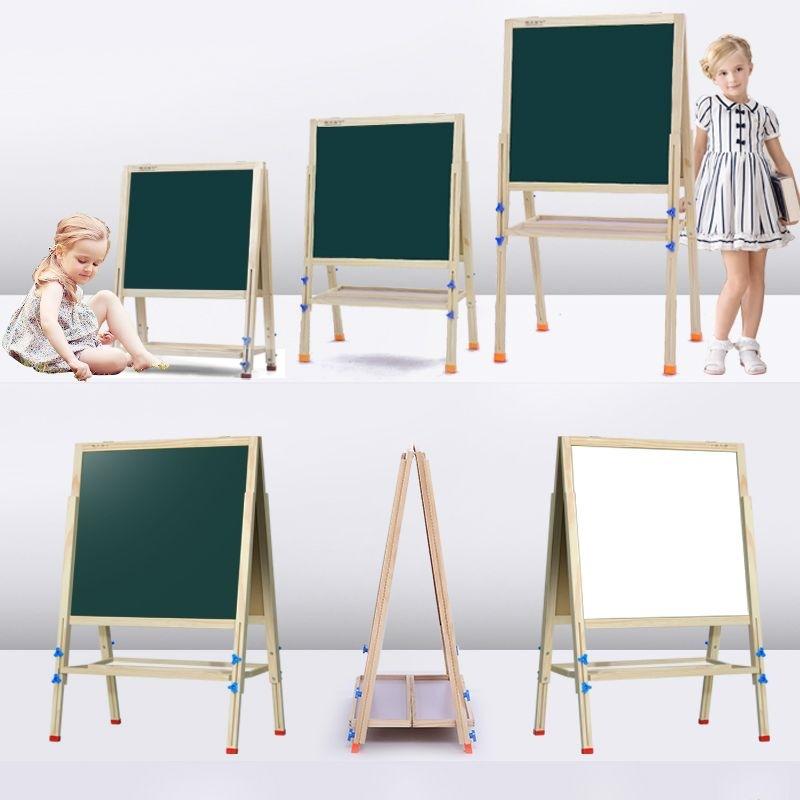Children Double Sided Magnetic Blackboard Adjustable Stand Home Drawing Board Easel Whiteboard Solid Wood Writing Board Elementary Children Double Sided Magnetic Blackboard Adjustable Stand Home Drawing Board Easel Whiteboard Solid Wood Writing Board Elementary