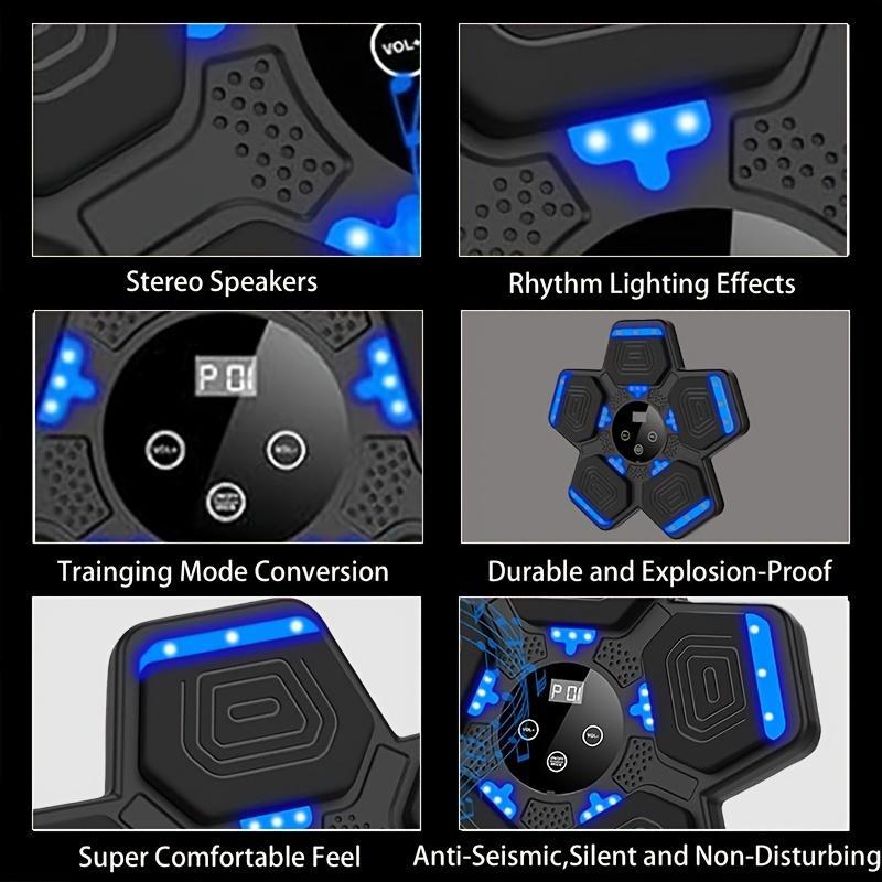 Smart Music Boxing Machine, Wall Mounted Boxing Training Equipment with Boxing Gloves, Punching Bag, Boxing Training Tool for Home Gym, Sports Toys for Men & Women