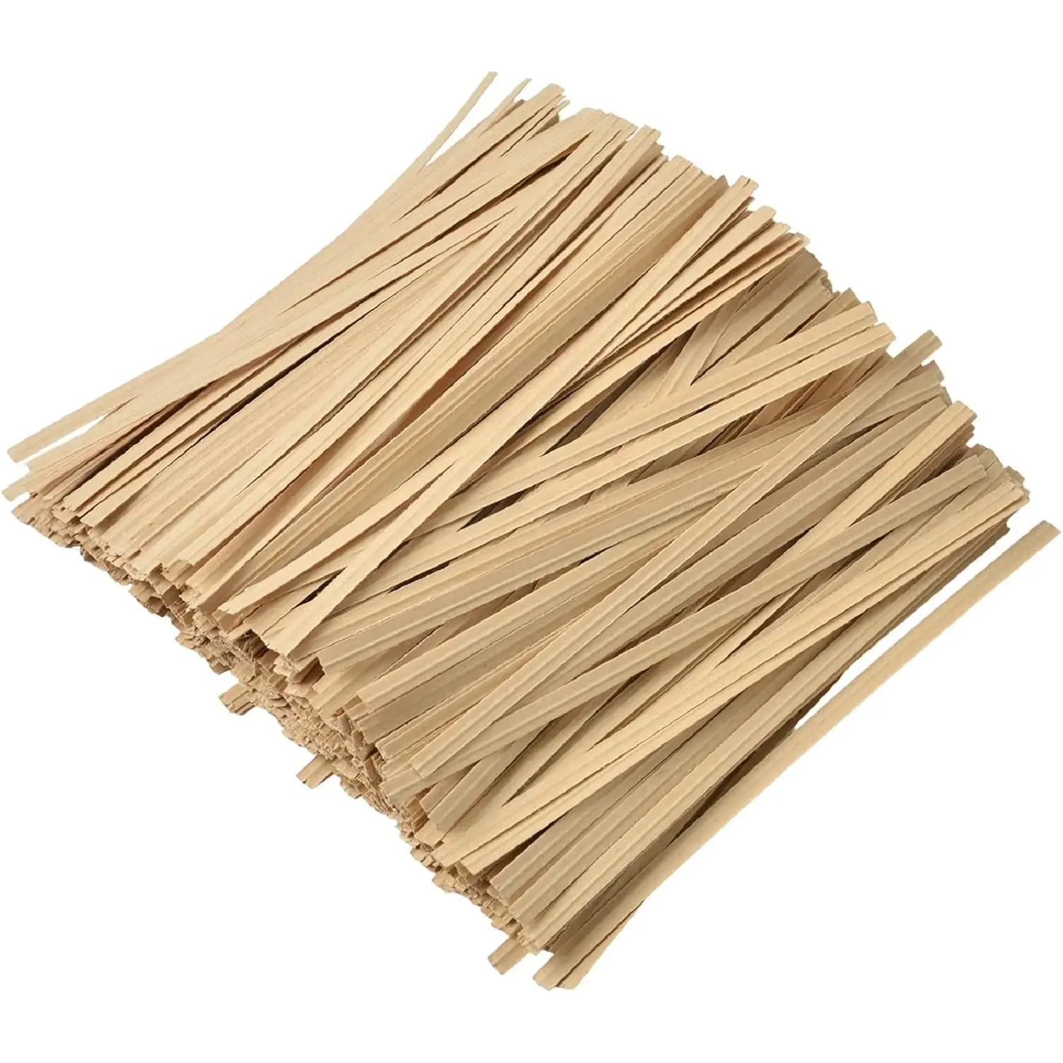 1000 Pcs 5" Kraft Paper Twist Ties, Plant Ties Cable Ties Reusable Bread Ties for Party Cello Candy Coffee Treat Bags Cake Pops