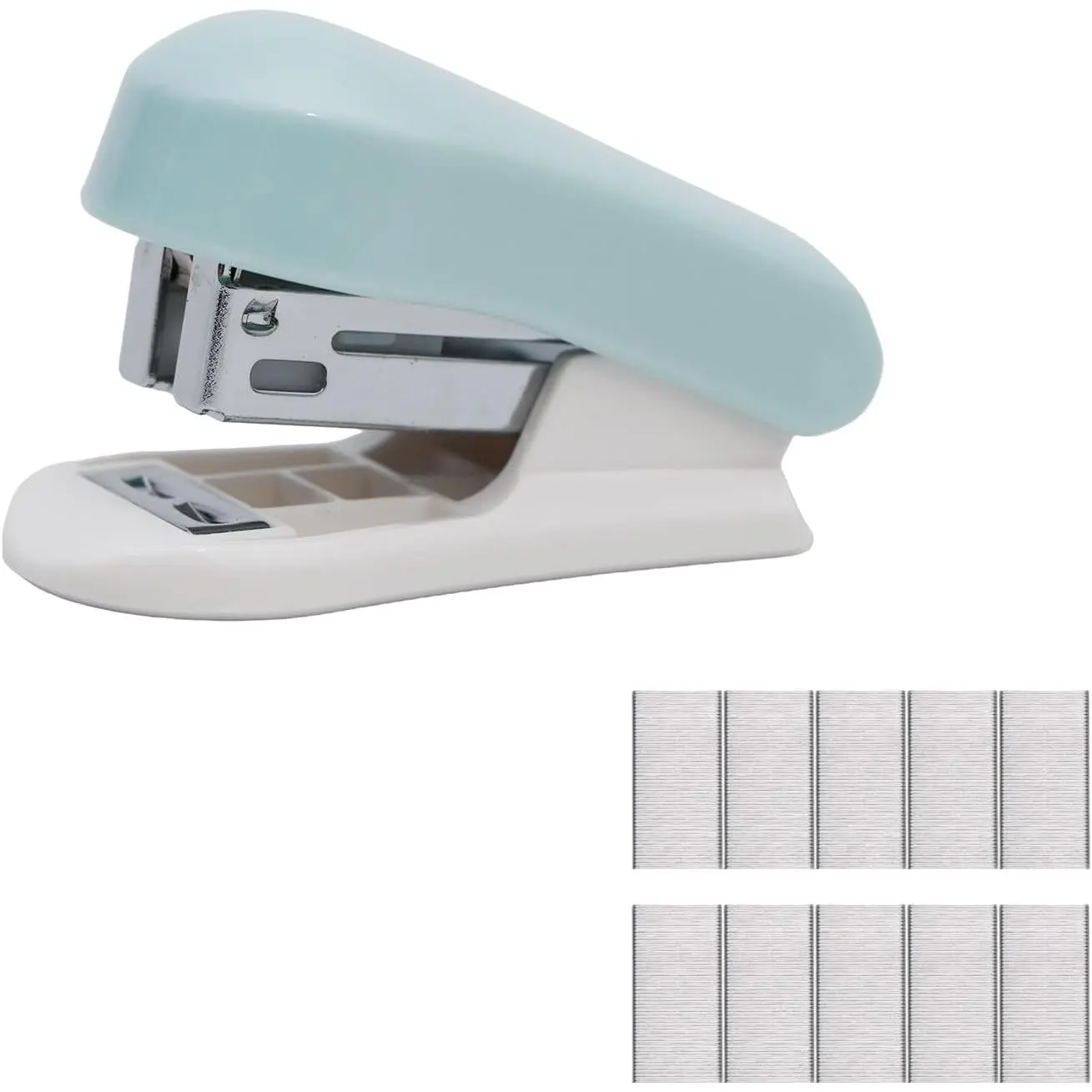 1 Pack Staplers for Desk Staplers, Blue Stapler, Miniature Stapler with  Staplers Office,  for Student or Office Use (Blue)