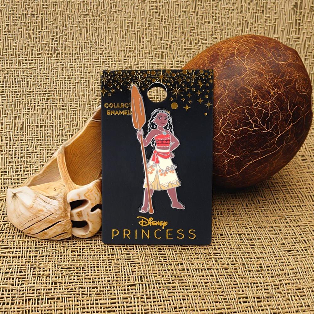 1Pc Disney Officially Licensed Collectible Enamel Princess Brooches Snow White Cinderella Ariel Tiana Moana and Other Beautiful