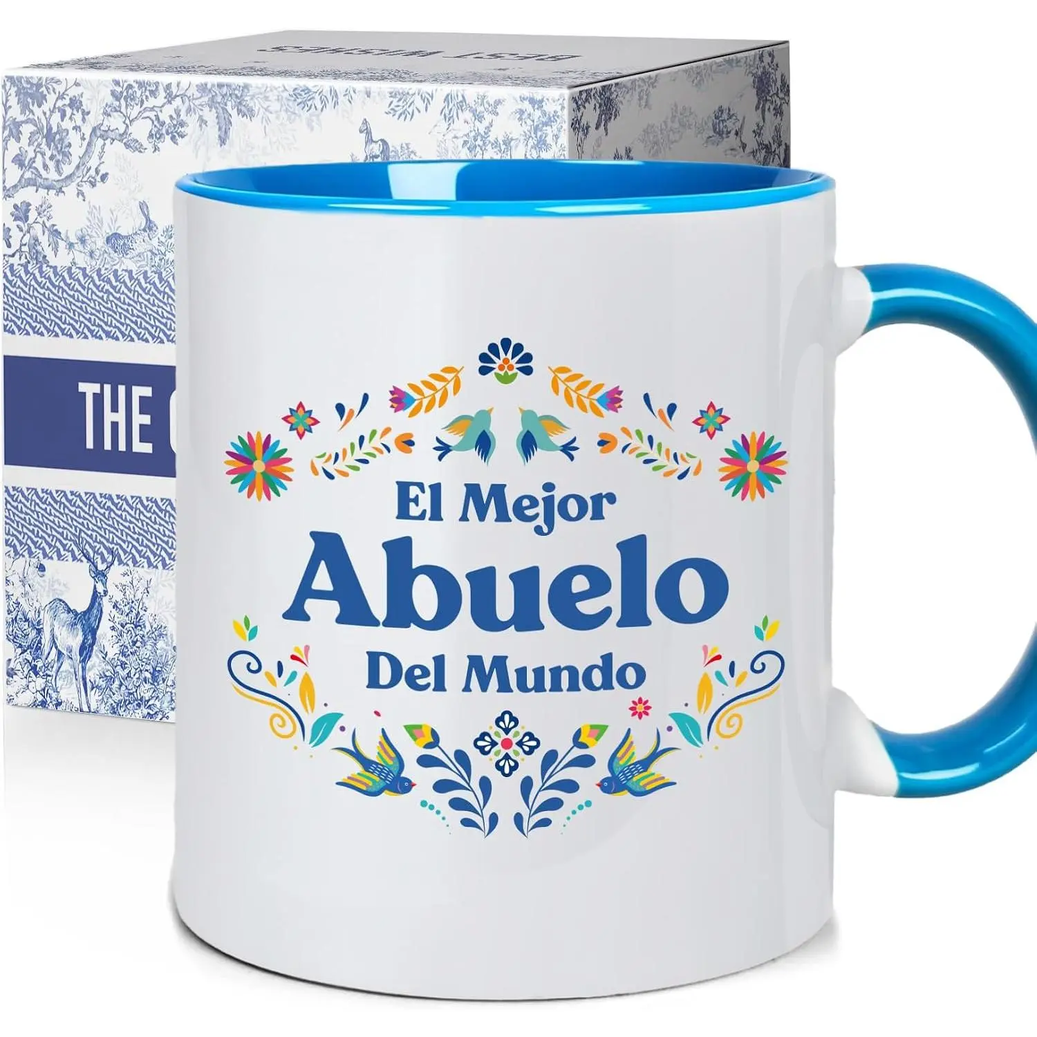 Grandpa  Abuelo Coffee Mug  In Spanish, Grandpa Fathers Day mug Gifts, abuelo gifts, Birthday Christmas  for Grandfather from Grandchildren, Regalos Para El Día Del Padre Mugs ,11Oz-44
