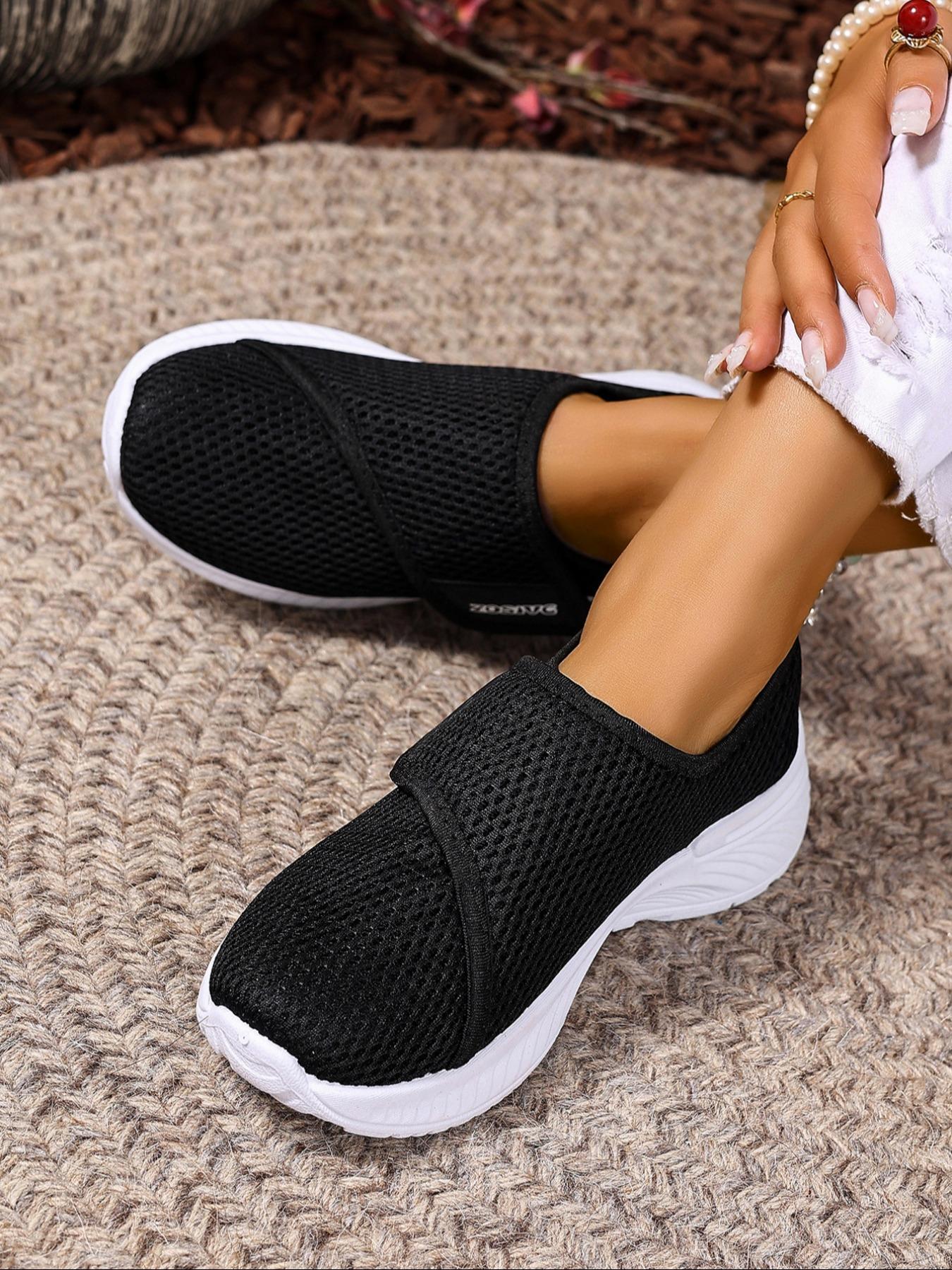 Women's Mesh Breathable Lightweight Sneakers, Casual Comfortable Sports Running Shoes, All-match Basic Shoes for Daily Wear