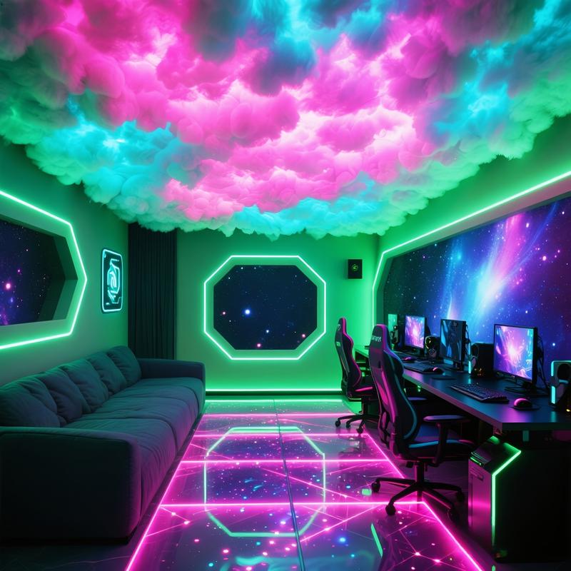 2025 New Upgraded Cloud Light For Gaming Room, Office, Hotel, Party Ceiling Or Wall Decoration, Music Synchronization With Color Changing Function
