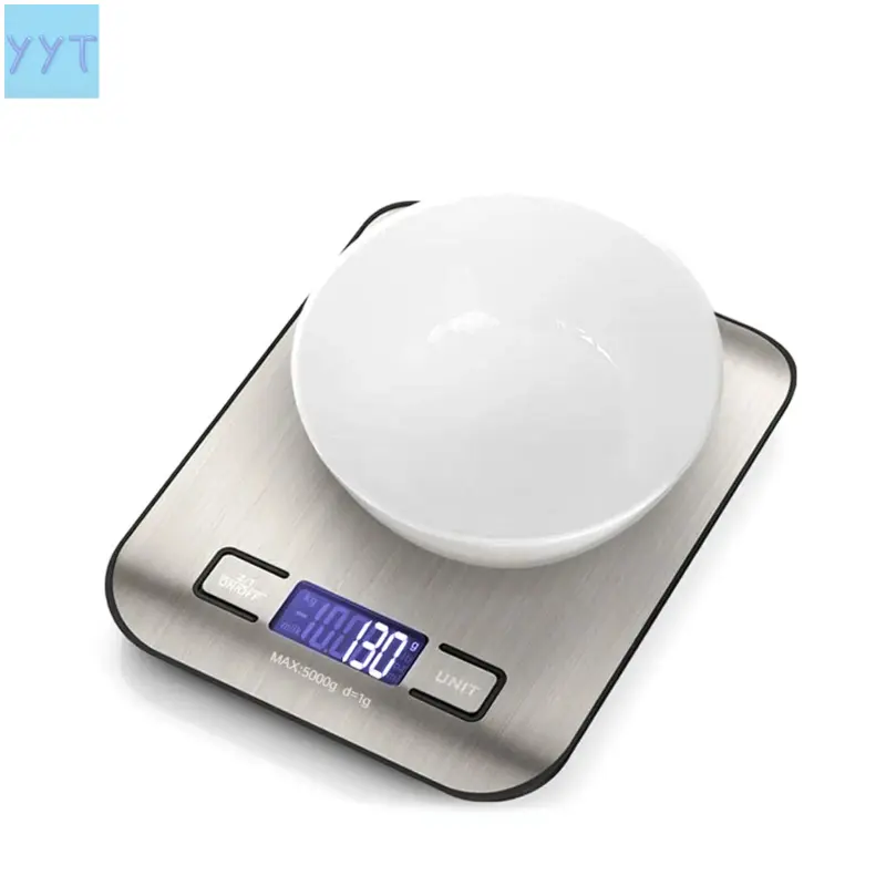 YYT1 Multi-function Electronic Scale Food Scale,Food Scale, Scales Food, Digital Grams and Ounces Weight Loss, Baking, Cooking, Keto and Prep, LCD Display,With Tare Function(No Batteries Included), Weighing Scale Food