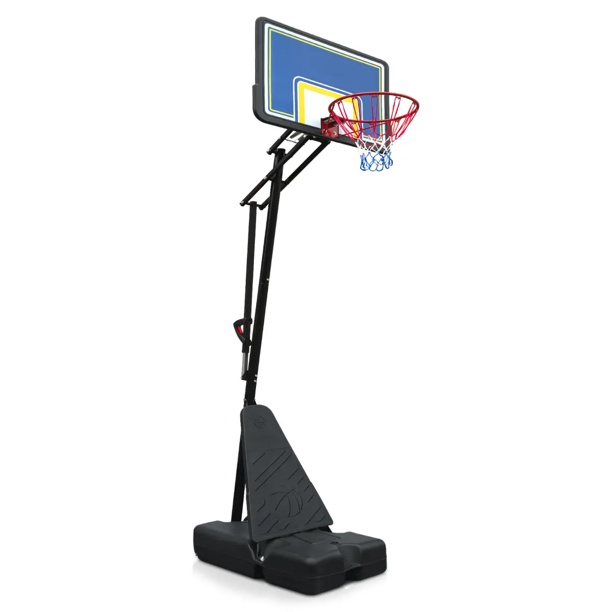 AobtkelPortable Basketball Hoop for Youth Adults & Professional Match,Adjustable Height 8.04 ft to 10.01 ft,39 inch Backboard with Rebound System, Indoor/Outdoor Basketball Goal with Rebound Board and Wheels   WL