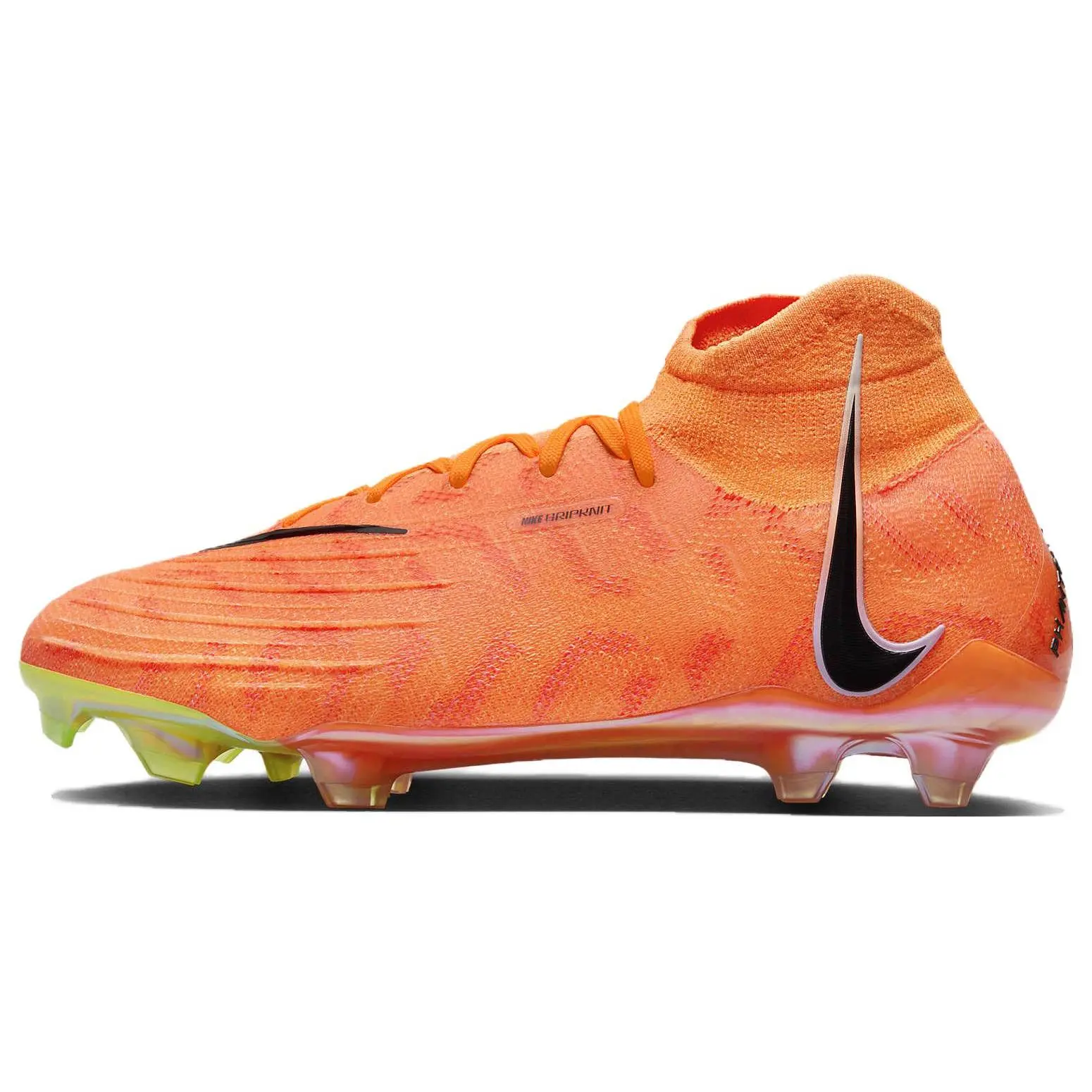 Nike Phantom Luna Elite FG Soccer Cleats for Men and Women – Synthetic Upper, Firm Ground Rubber Studs, Orange Verifiable, with credentials and supporting global authentication
