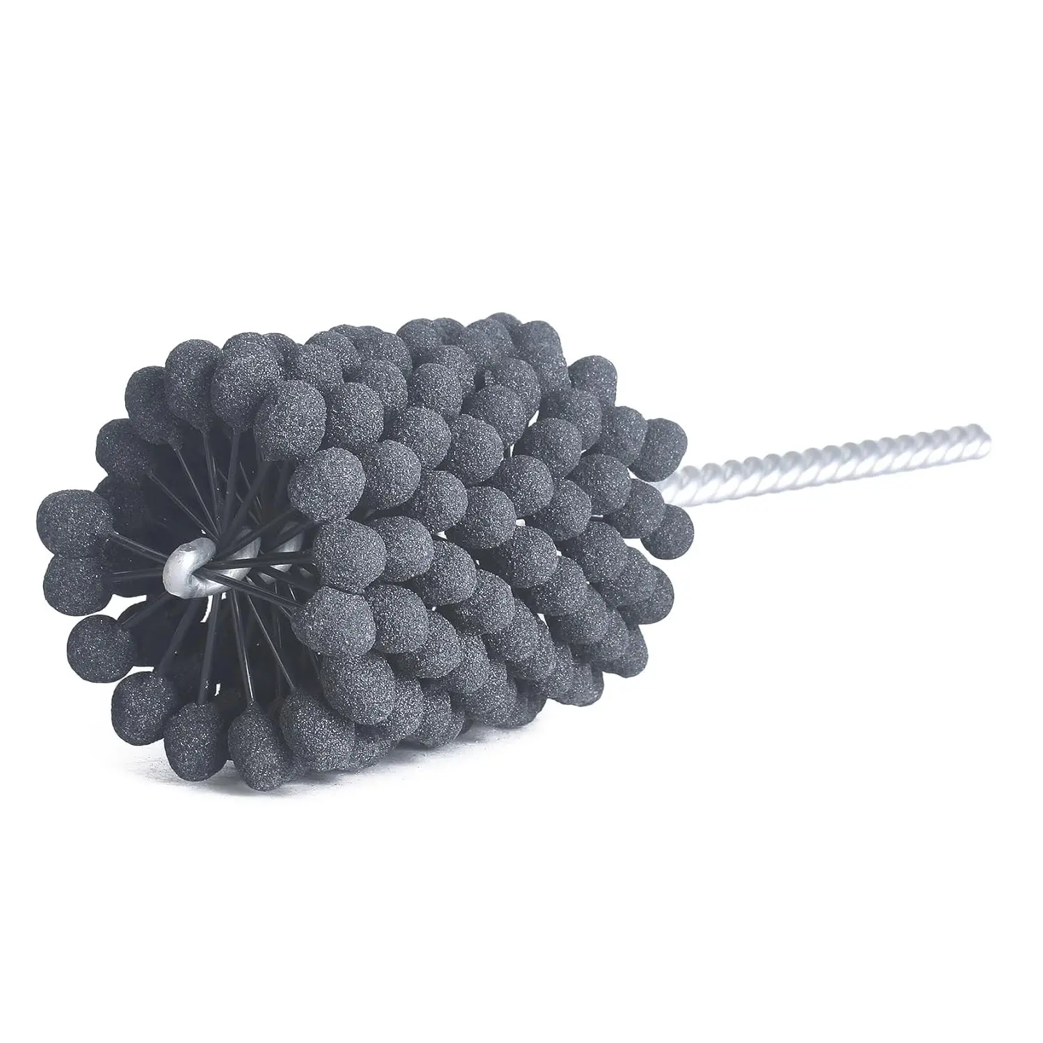 2-1/4" (57.2mm) Cylinder Hone Brush Tool with 240 Grit Silicon Carbide Balls, for Medium Size Engine Brake Cylinder Deglazing Crosshatching Burr Removal Surface Prep