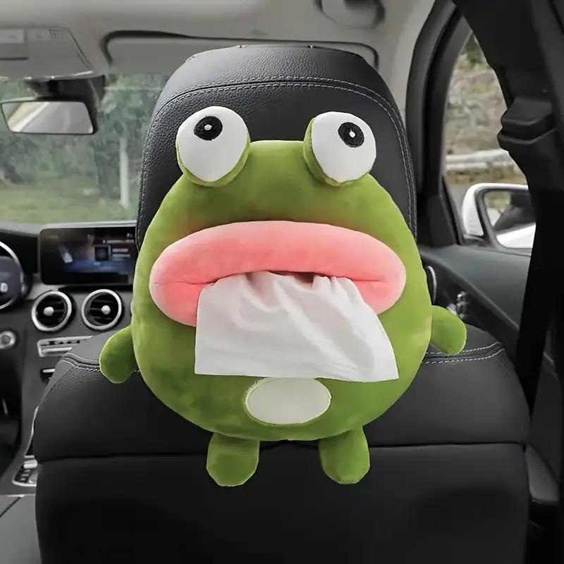 Cute Design Car Tissue Bag, Creative Hanging Car Tissue Holder, Car Tissue Box, Car Interior Decoration Accessories for Women & Men