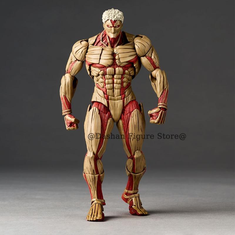 Attack on Titan Figure Revoltech The Armored Titan Action Figures Amazing Yamaguchi Yoroi no Kyojin Reiner Braun PVC Model Toys