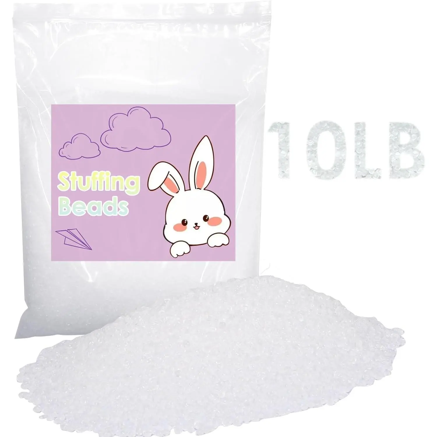 10 lb Polypropylene Pellets, Polypropylene Pellets Weighted Stuffing Beads, Bean Bag Filler Beads, Weighted Beads for Stuffed , Weighted Beads for Bean Bags, Doll, Blankets and Crafts