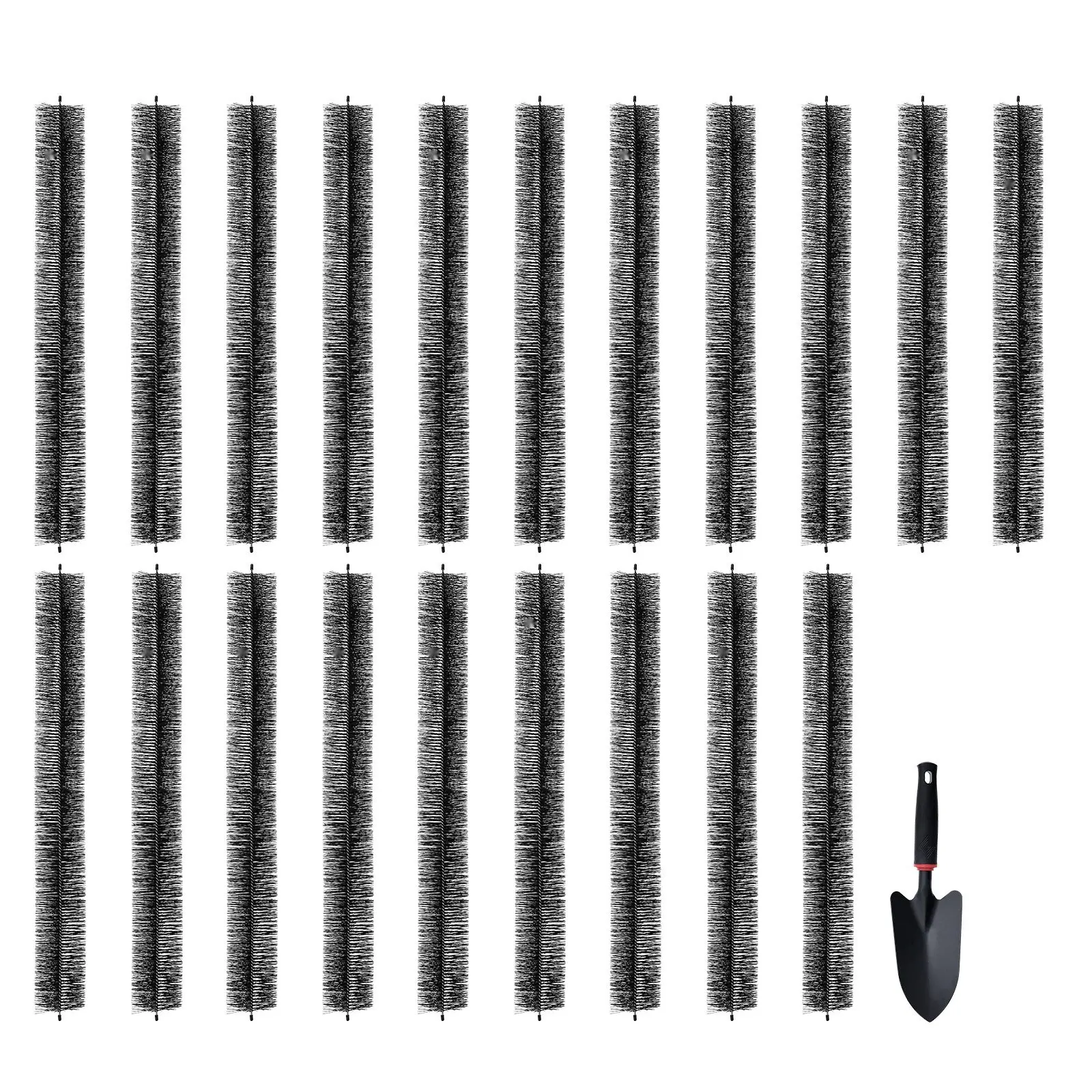 Gutter Brush, 60 Feet Total Length, 4.33 Inch Diameter Gutter Cleaning Tools For Ground-Level Gutter Brush Leaf Guard For 5 Inch Gutters, Easily Clear Roof Leaves And Debris, 20 Pack, Long Reach Debris Removal