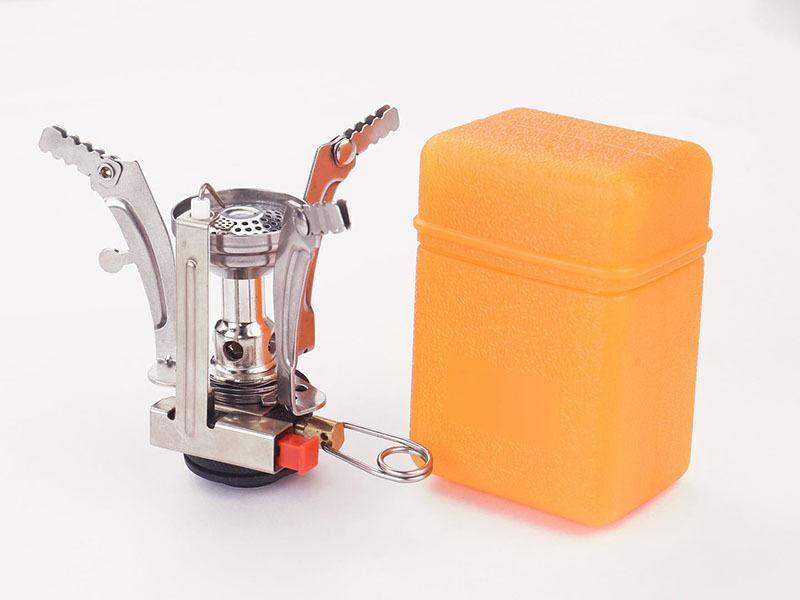 Foldable Electric Ignition Camping Stove Mini Portable Backpacking Stoves Outdoor BBQ Grill for Picnic Hiking Travel