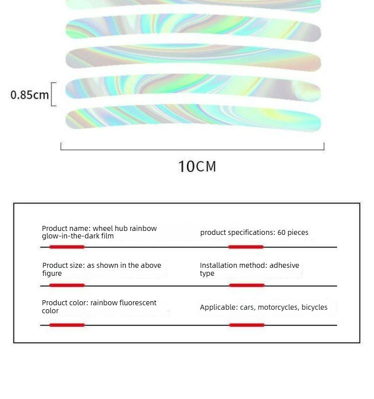 60-Pack Reflective stickers for bicycles, light-up stickers for night riding, reflective strips, glow-in-the-dark stickers, night riding accessories, wheel stickers, children's balance bikes 60-Pack Reflective stickers for bicycles, light-up stickers for night riding, reflective strips, glow-in-the-dark stickers, night riding accessories, wheel stickers, children's balance bikes