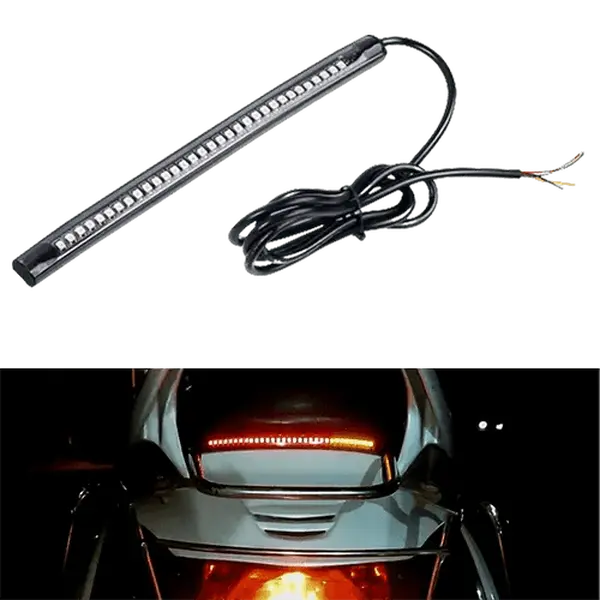Nilight 8 Inch 32Leds Amber Red Light Strip