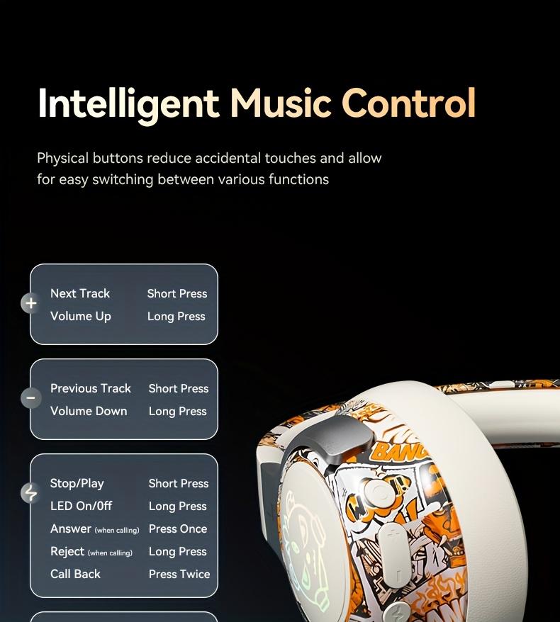 Wireless Headphone,Foldable Bluetooth Headphones Over Ear Wireless Headset for Gaming, Phones, Computers, Electronics AudioHeadphone Arrived before Christmas Wireless 5.3 Gaming Headphones