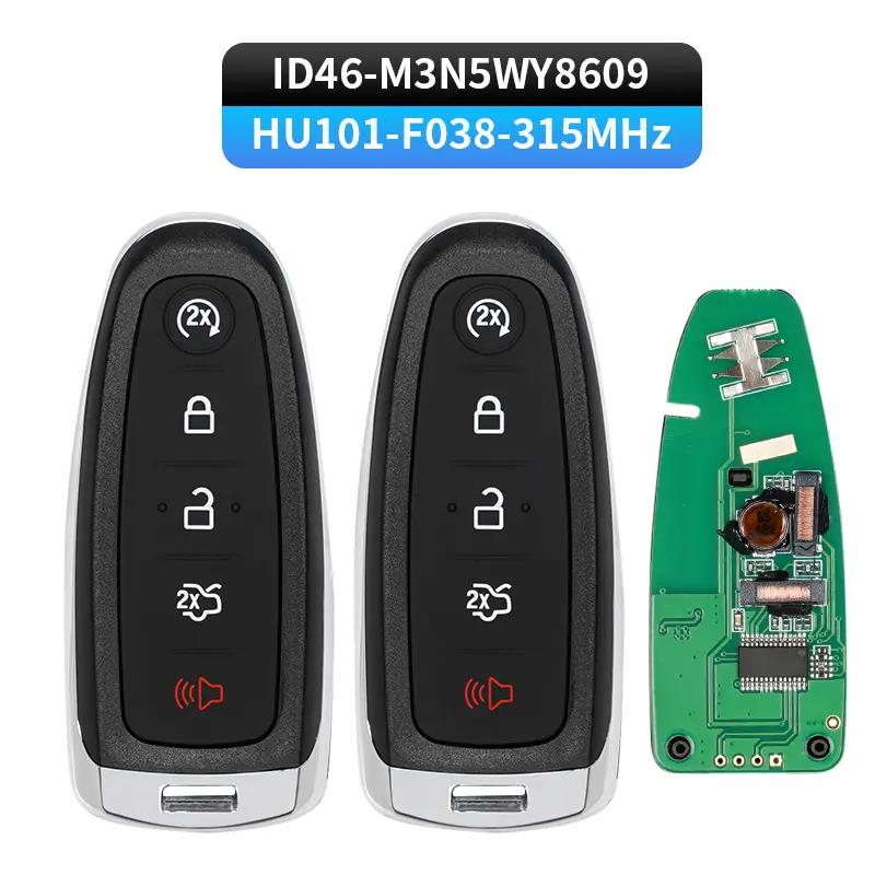 M3N5WY8609 ID46 Chip 315MHz Automotive Car Remote Key For Ford Focus Edge Escape Flex Taurus Explore Expedition 2011-2018