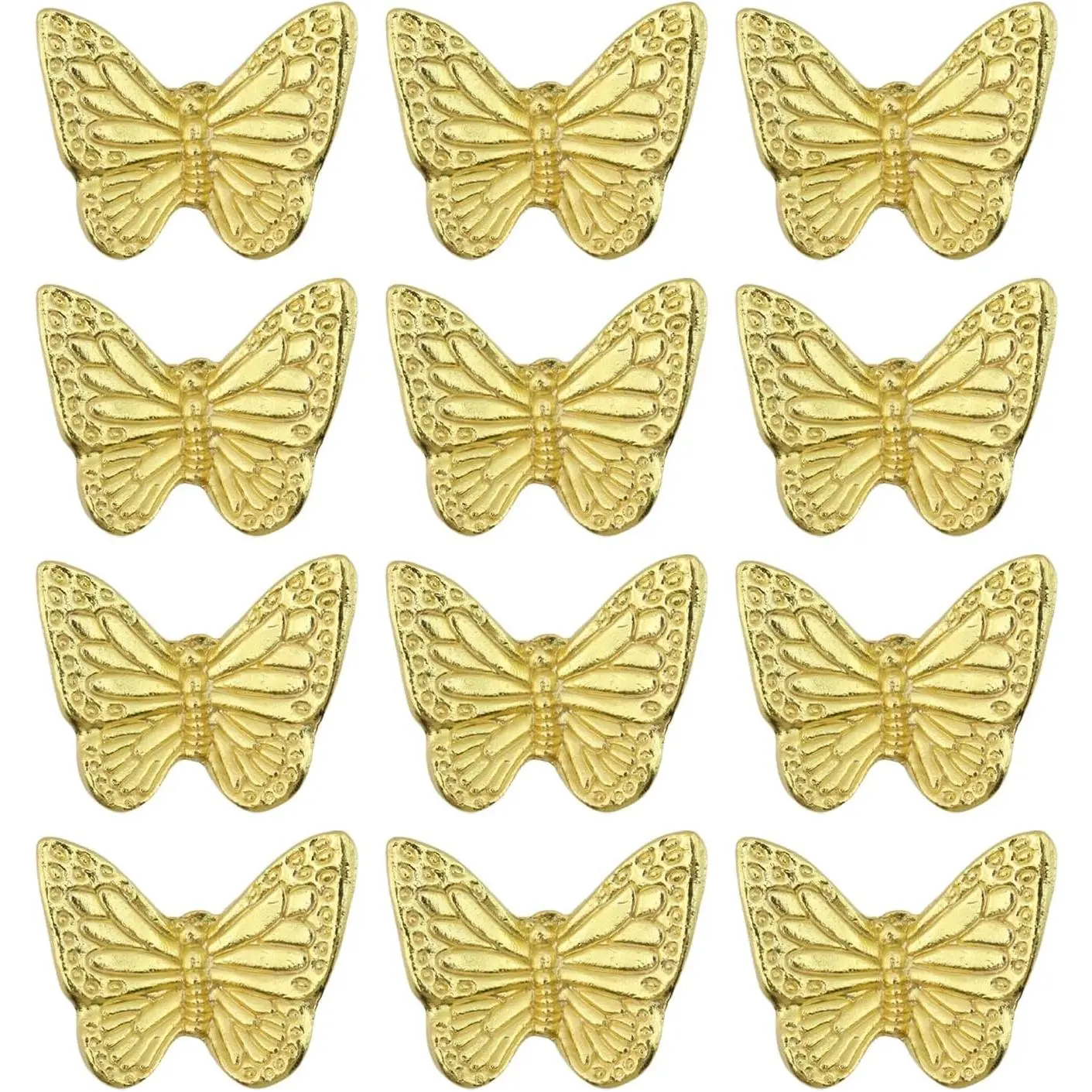 12 count Butterfly Drawer Knobs, Zinc Alloy Pulls Knobs for Drawer Cabinet Door Wardrobe Storage Cabinet Handle