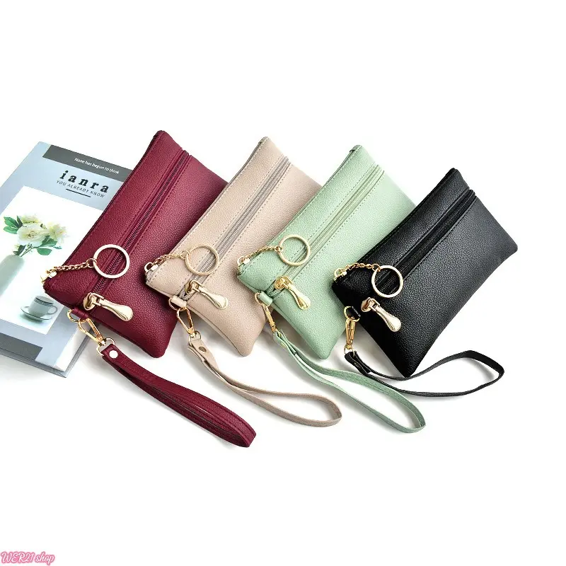 [useful]Minimalist Women Square Mini Clutch Purse | Viral 2026 Portable Zipper Phone Wallet Bag, Versatile Casual Daily Hand Pouch, Compact Fashion Accessory for Shopping Street OOTD Ladies Holiday Gift