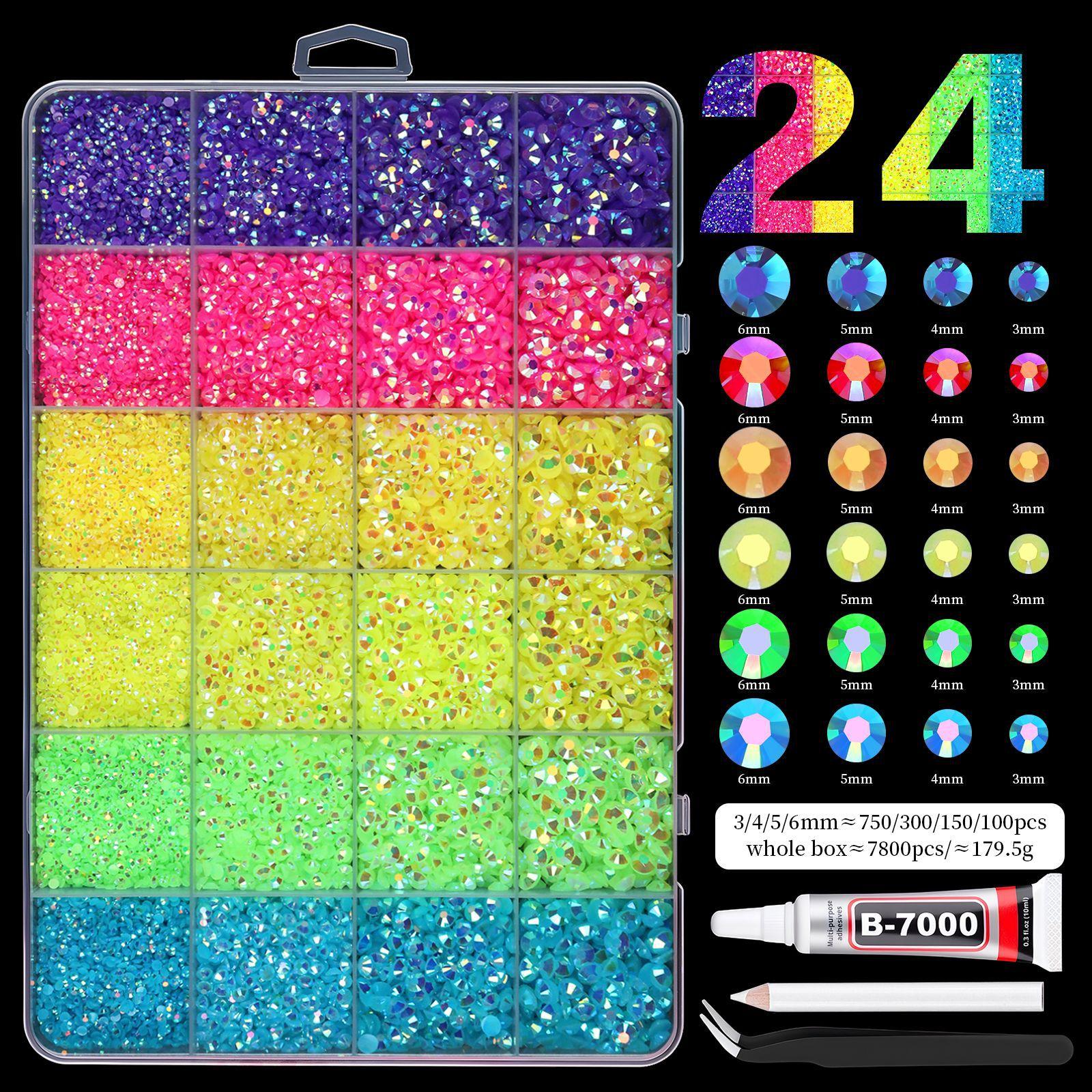 Adult Toys - Rhinestone Pearl Resin Flat Bottom Diamond DIY Jewelry Set