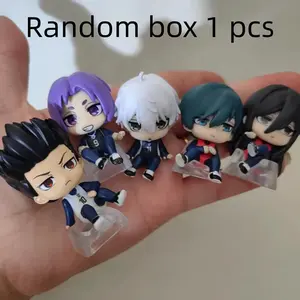 New In Stock Anime Blue Prison Sitting Posture Design Blind Box Figurine Toy Desktop Ornament For Fans' Holiday Surprise Gift