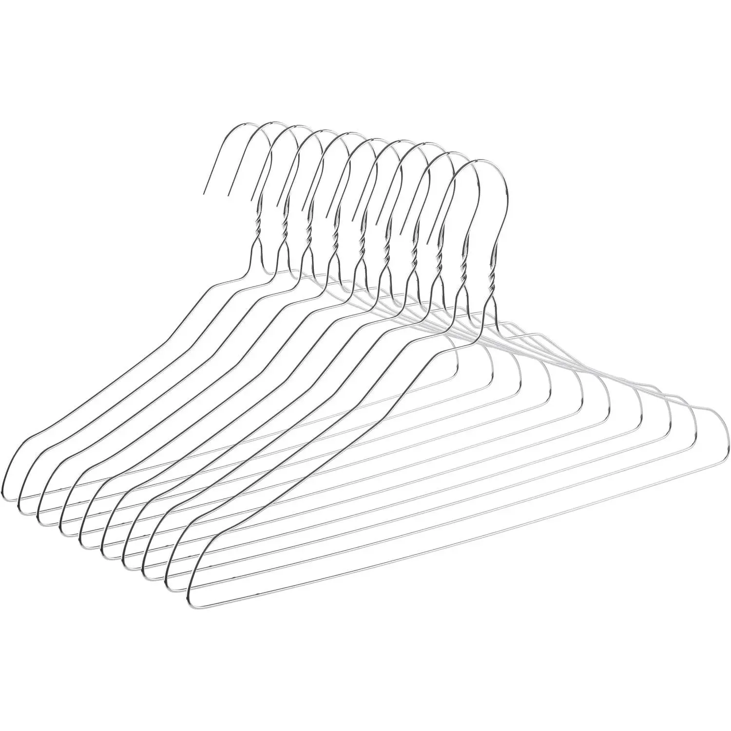 - Metal Wire Hangers, 10 Pack,  | Slim and Space-Saving Clothes Hangers, Durable for Closet Organization and Garment Storage