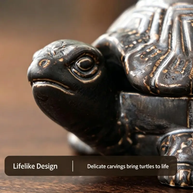 Handcrafted Ceramic Turtle Ashtray, Decorative, Detailed Texture, Durable Material, Perfect for Tea Room, Unique Gift for Smoking Enthusiasts