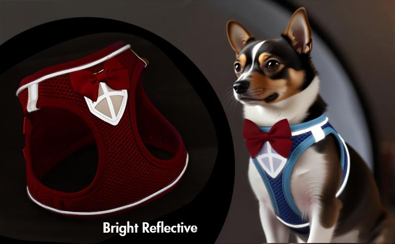 Dog Harness and Leash Set, Breathable Mesh Pet Harness, Reflective Adjustable Puppy Vest, Suitable for Small Dogs and Cats
