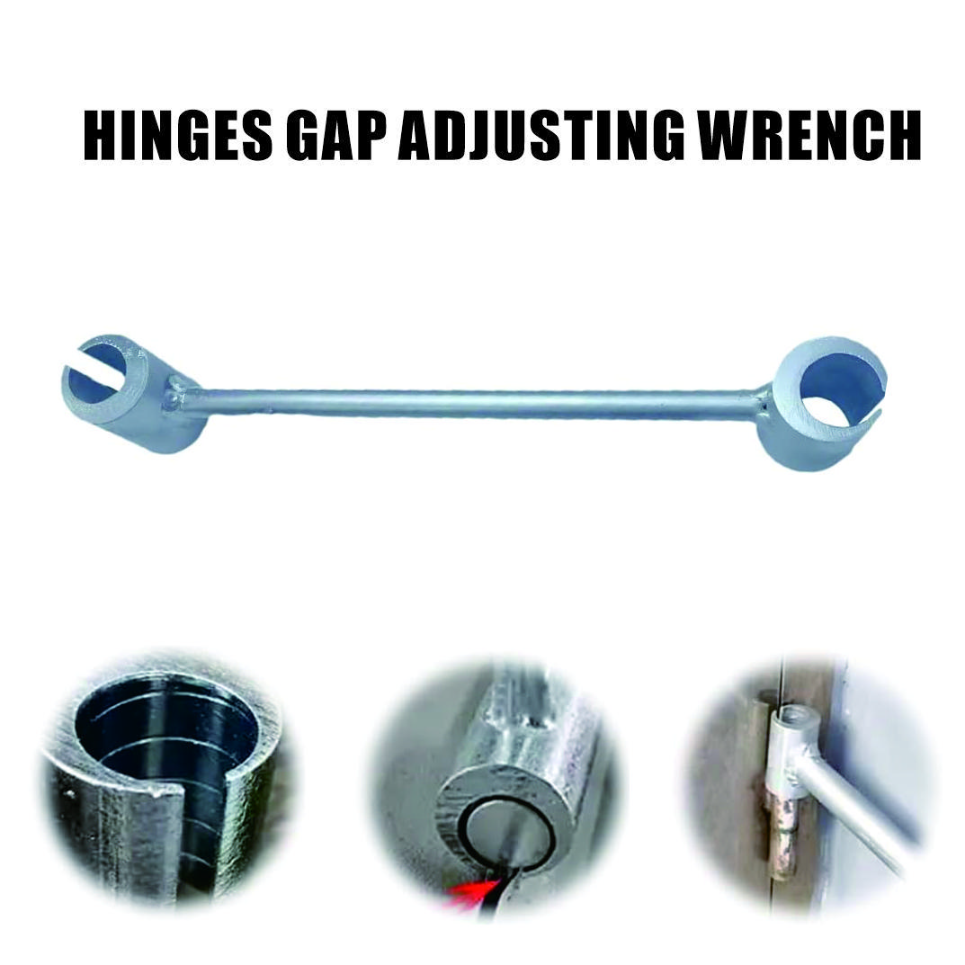Hinge-Gap Adjusting Wrench, Door Hinge Repair Spanner, Adjustable Wrench Tool, Double-head Door Hinge Repair Spanner Key for Round Bolt Standard Gauge, Men Gifts, Durable Wrench Tool