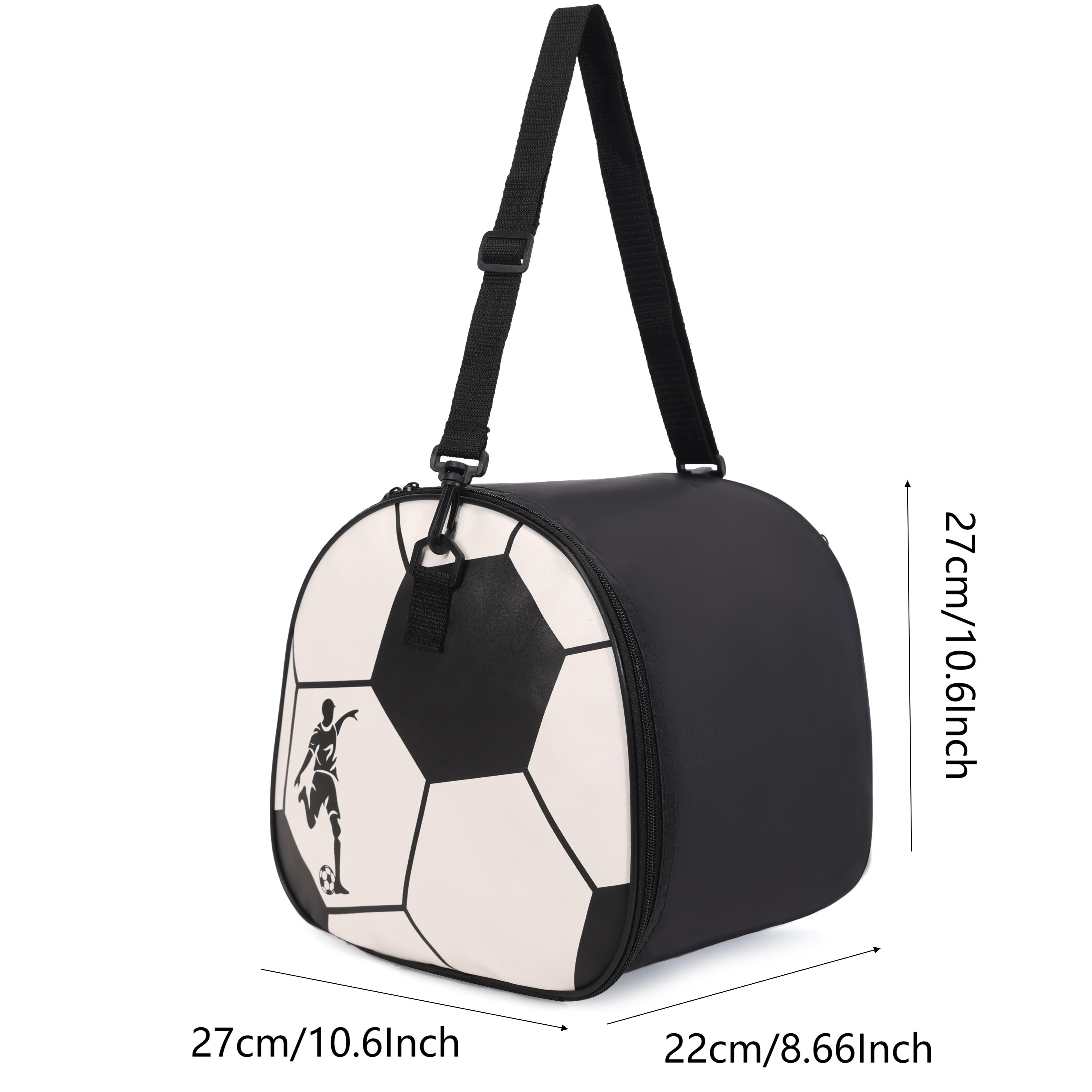 Single-shoulder crossbody bag for outdoor sports, football bag, campus single-shoulder bag, beach bag, football bag, football pouch, leather storage bag, men's single-shoulder bag