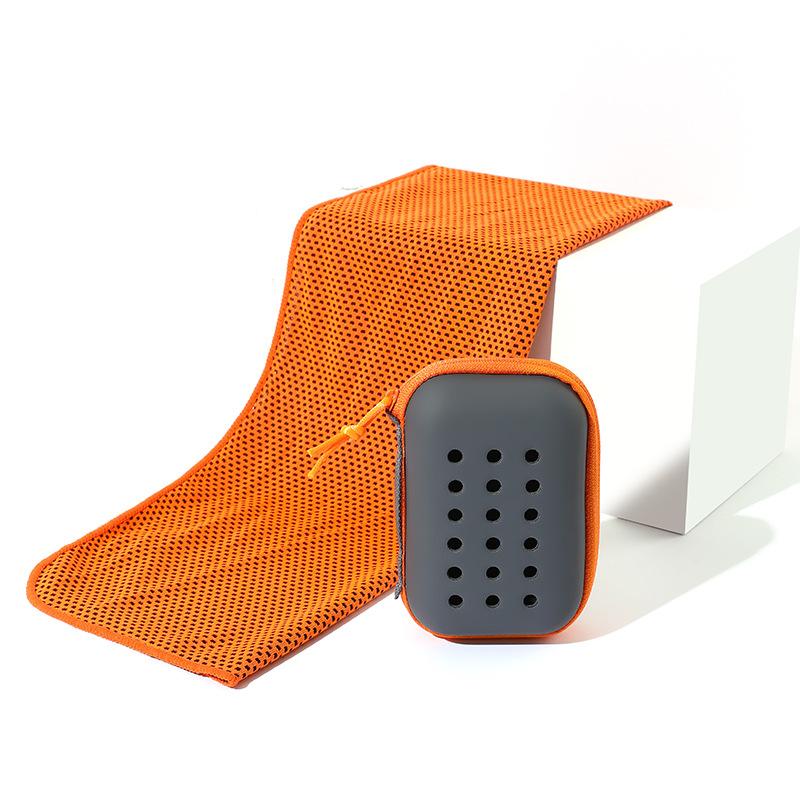 Quick-drying sports towels, portable towels with storage boxes, quick-drying towels suitable for sports, fitness, camping, and travel