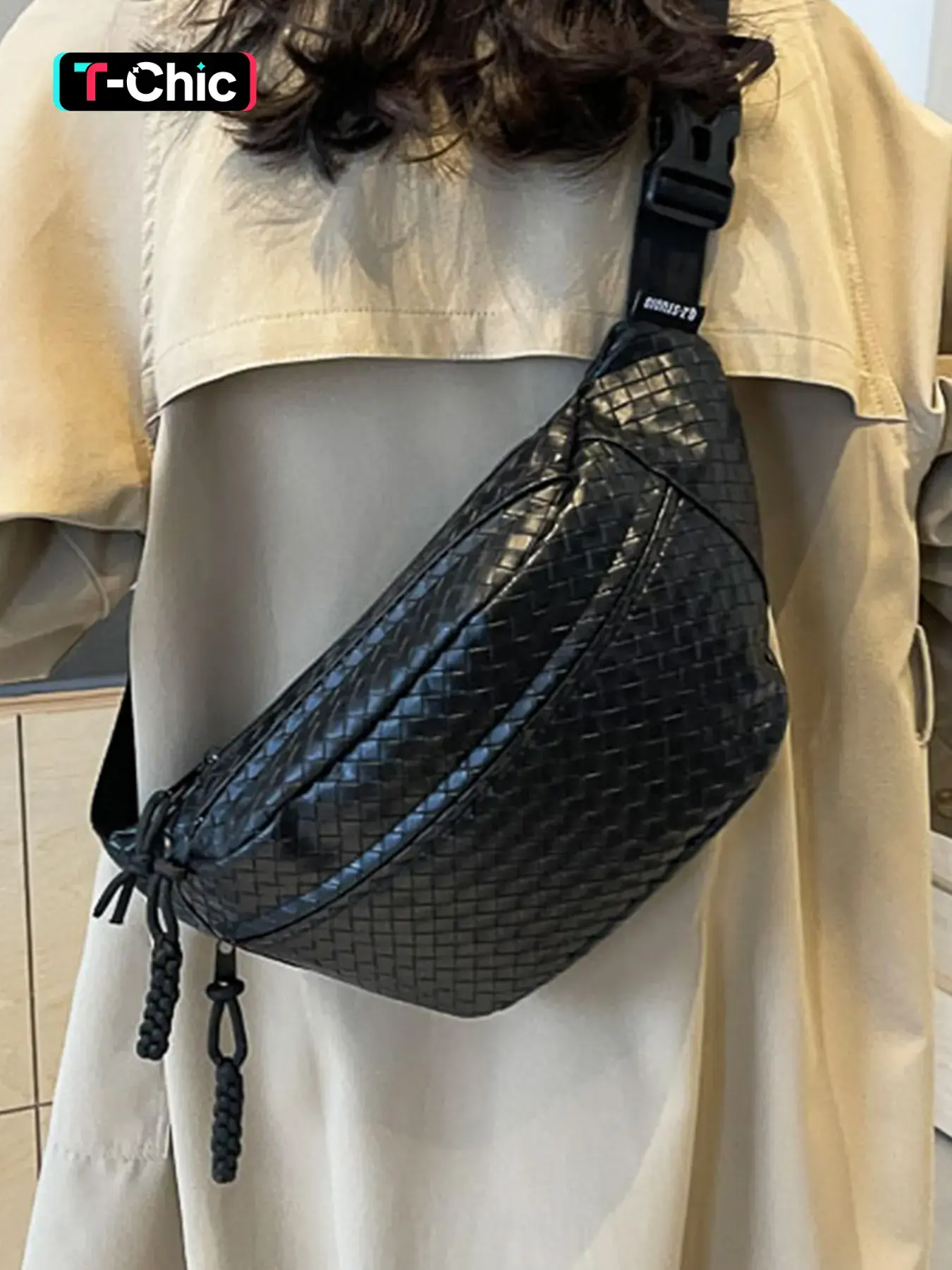 Women's Fashionable Solid Color Fanny Pack, Large Capacity Chest Bag for Daily Used, Casual Trendy Versatile High-quality Daily Commuting Bag