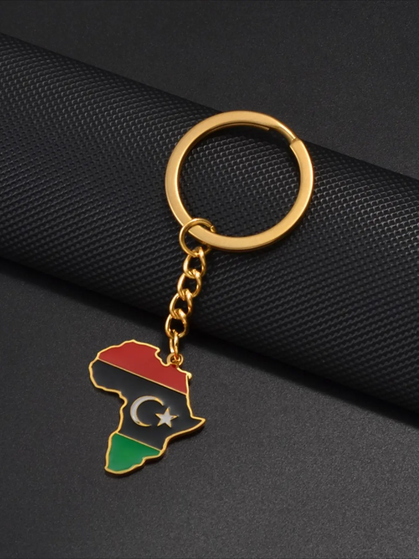1pc African Map Keychain Woman Men Sierra Leone Nigeria Tunisia Morocco Sudan Burundi Congo Chad Rwanda Cote Dlvoire Keyring Cute Keychains For Car Keys