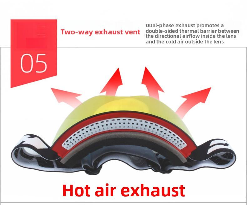 Ski mask, magnetic ski goggles, cylindrical lenses, anti-fog, unisex outdoor mountaineering, skiing, cycling goggles