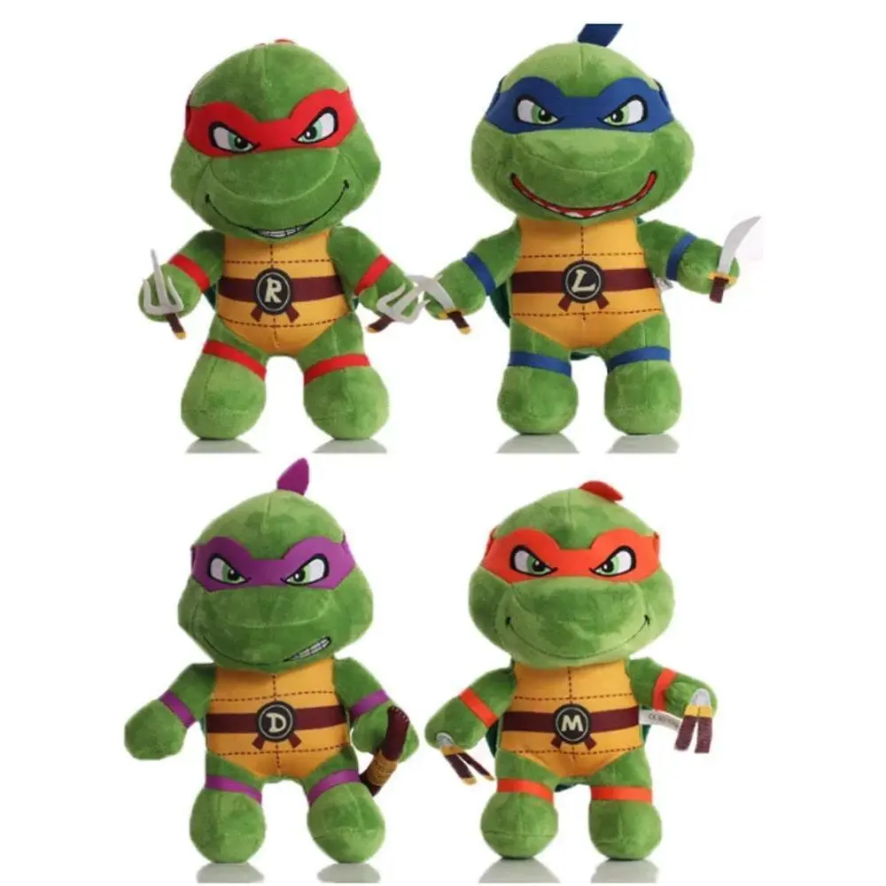 2026 hot item25cm Ninja Turtles Plush Dolls Anime Game TMNT Leo Raph Mike Don Stuffed Animals Decoration Ornament Toys for Kids Birthday Gift Popular toys