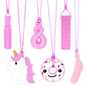 Chew Necklaces  Sensory Girls, Chewy Necklace Sensory Toys  Kids with Autism, ADHD,SPD, Chewing, Teething or Special Needs, Oral Sensory Chew Toys  Kids Adult Reduce Anxiety Fidgeting
