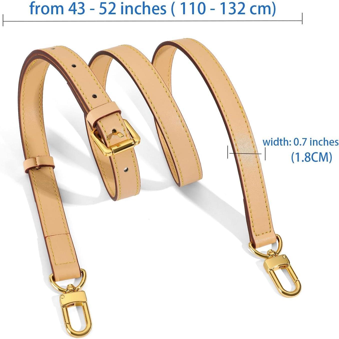 Vachetta Leather Replacement Adjustable  Strap for L V Handbag Replacement Bag Strap