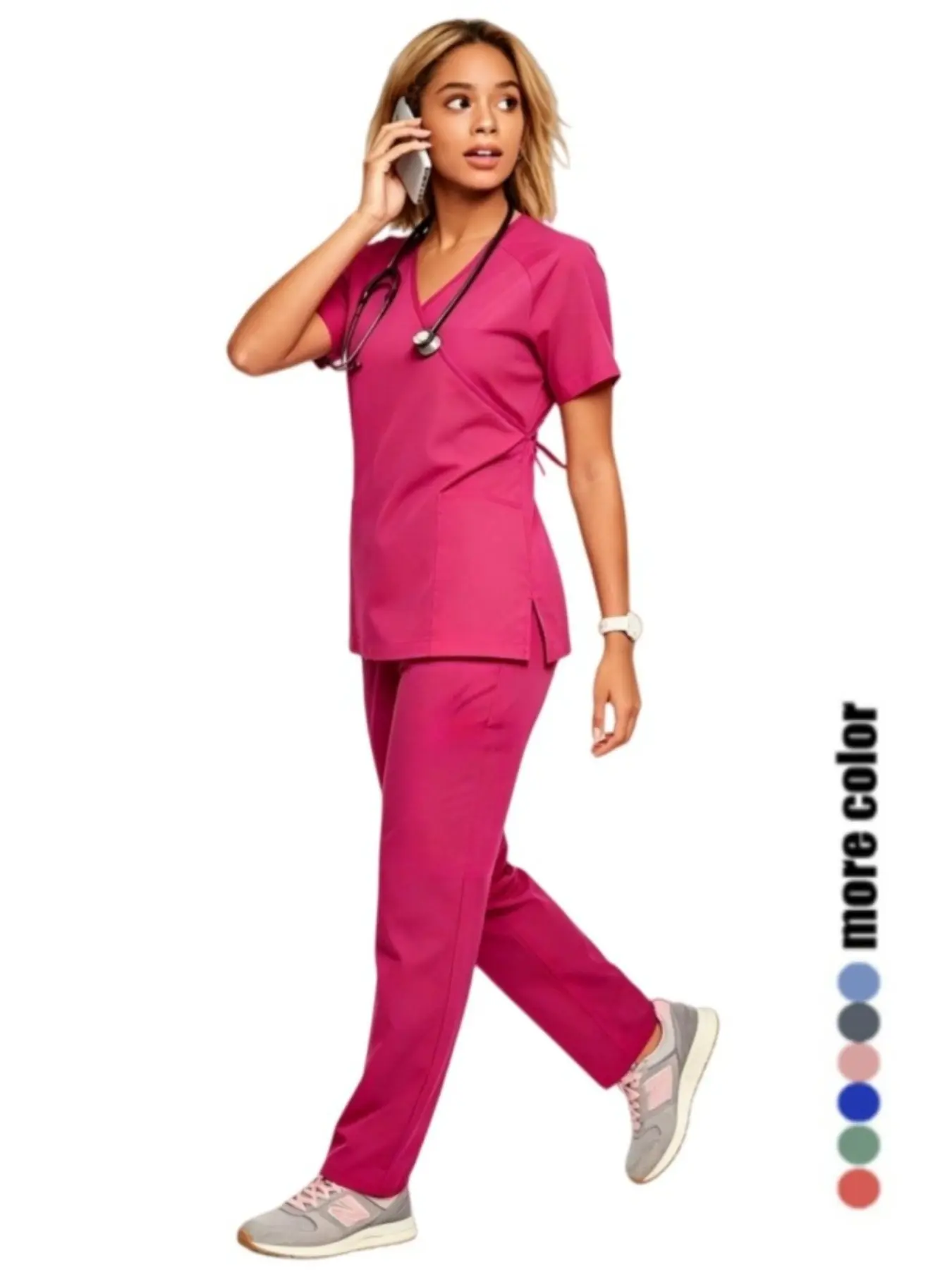 Comfort Underscrub Set for Women Pet Hospital & Veterinary Clinic Workwear, Soft Surgical Scrub for Nurses Medical Interns