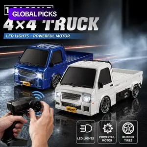 1:24 Four-Wheel Drive High-Speed Drift Remote Control Car, LED Lights, Extra Tires, Lightweight Design, Kids' Birthday Gift, Remote Control Trucks, RC Cars